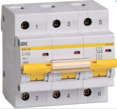 Лот: 24948457. Фото: 1. ВА47-100 IEK. Автоматы, пакетники, предохранители