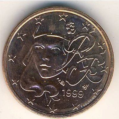 Лот: 8990489. Фото: 1. 2 евроцента 1999 года - Франции... Европа