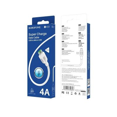 Лот: 22150271. Фото: 1. Кабель BOROFONE microUSB BX-33... Дата-кабели, переходники