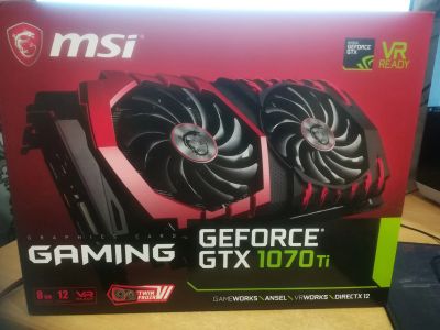 Лот: 17537481. Фото: 1. Видеокарта MSI gaming gtx 1070... Видеокарты