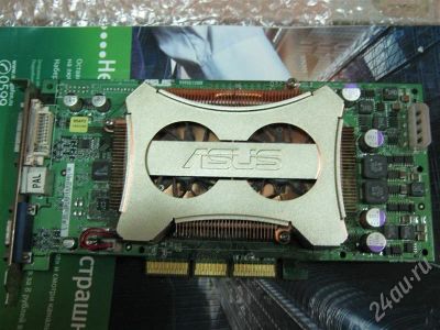 Лот: 688436. Фото: 1. ASUS V9950 128MB на базе NVIDIA... Видеокарты
