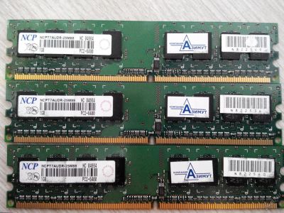Лот: 5680941. Фото: 1. NCP DDR2 800 DIMM 1Gb. Оперативная память