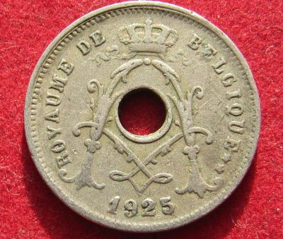 Лот: 16027229. Фото: 1. Бельгия 5 сантимов, 1925г. Остальные страны