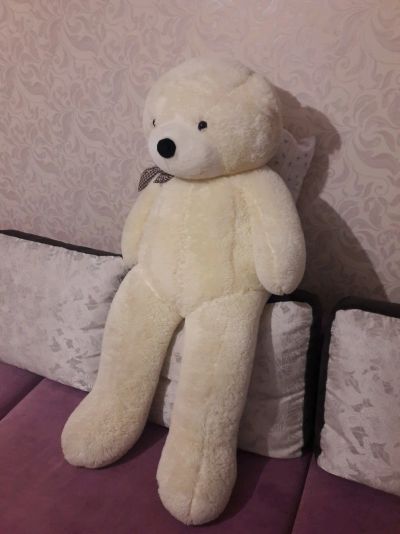 Лот: 10888195. Фото: 1. Большой мягкий мишка (130 см... Мягкие