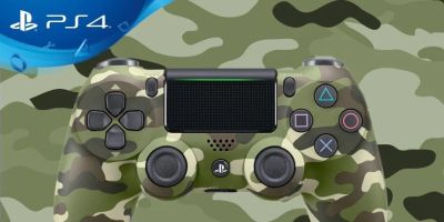 Лот: 10243140. Фото: 1. Геймпад SONY Dualshock 4 v2 камуфляж. Аксессуары, геймпады