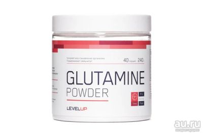 Лот: 8851309. Фото: 1. Glutamine Powder (240 г) LevelUp... Спортивное питание, витамины