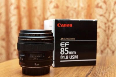 Лот: 1614713. Фото: 1. Canon EF 85 mm 1.8 USM + Гарантия. Объективы
