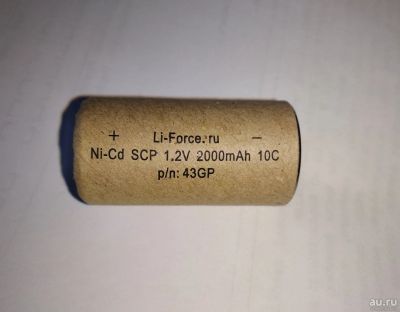 Лот: 16683582. Фото: 1. Ni-cd аккумулятор 2000 mah 1.2v... Батарейки, аккумуляторы, элементы питания