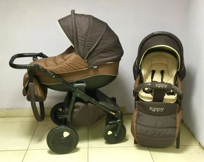 Лот: 9139638. Фото: 1. Коляска Tutis Zippy New коричневый... Коляски