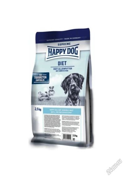 Лот: 5578019. Фото: 1. Корм Happy Dog Diet Sensitive... Корма