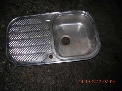 Лот: 10534075. Фото: 1. Мойка из нержавейки врезная (83х48... Раковины, умывальники