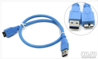 Лот: 13684907. Фото: 1. Кабель USB 3.0 (штекер USB - штекер... Дата-кабели, переходники