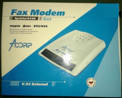 Лот: 4962120. Фото: 1. Fax modem Acorp. Проводные модемы