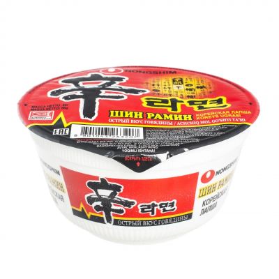 Лот: 20533804. Фото: 1. Шин Рамен в чашке острая Nongshim... Другое (продукты)