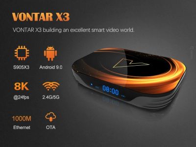 Лот: 17668189. Фото: 1. TV Box Vontar X3, Amlogic S905X3... Медиаплееры