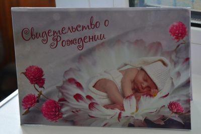 Лот: 4304303. Фото: 1. папка для свидетельства о рождении... Другое (дети растут)