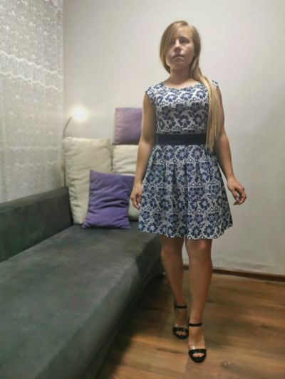 Лот: 16095250. Фото: 1. Платье синее. Платья