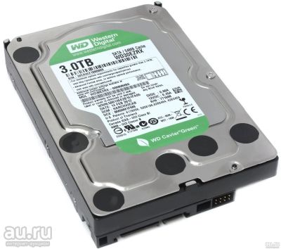 Лот: 18283829. Фото: 1. WD Green IntelliPower 3Tb (3000Gb... Жёсткие диски