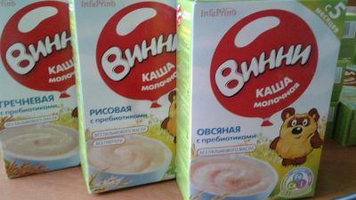 Лот: 10413142. Фото: 1. Каша Винни: овсянка, рис, гречка. Детское питание