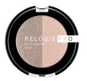 Лот: 19159017. Фото: 1. Relouis Pro Eyeshadow Duo Тени... Макияж