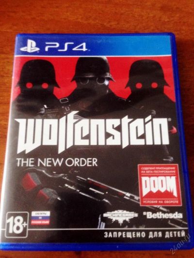 Лот: 5697664. Фото: 1. Диск с игрой PS 4 Wolfenstein... Игры для консолей