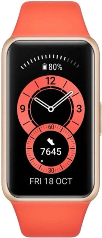 Лот: 18059532. Фото: 1. Фитнес-браслет Huawei Band 6 Янтарный... Смарт-часы, фитнес-браслеты, аксессуары