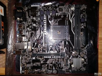 Лот: 13352675. Фото: 1. Asus prime a320m-k AM4. Материнские платы