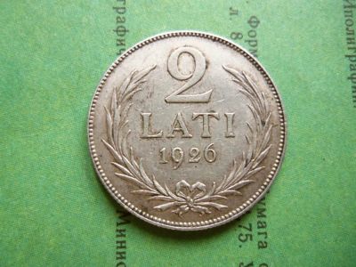 Лот: 9354918. Фото: 1. 2 лата 1926 г.Латвия,серебро. Страны СНГ и Балтии