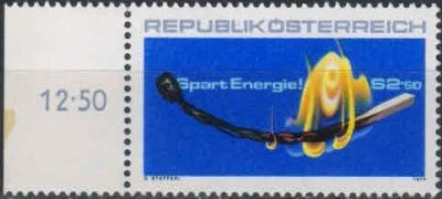 Лот: 16386972. Фото: 1. 1979. Австрия. Экономия энергии... Марки