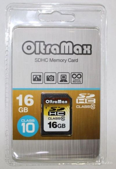 Лот: 10618976. Фото: 1. 16GB SDHC Class10 Oltramax. Карты памяти