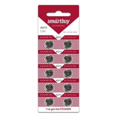 Лот: 24108890. Фото: 1. Батарейка Smartbuy, LR44 (357A... Батарейки, аккумуляторы, элементы питания
