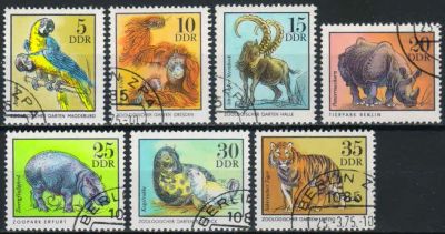 Лот: 18253621. Фото: 1. 1975. ГДР. Животные зоопарка... Марки