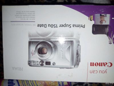 Лот: 9582271. Фото: 1. Canon prima super 150u date фотоаппарат... Плёночные компактные