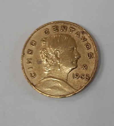Лот: 19981064. Фото: 1. Монета Мексика 5 сентаво 1968г. Америка
