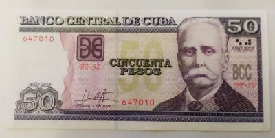Лот: 21058693. Фото: 1. Куба 50 песо 2018. Америка