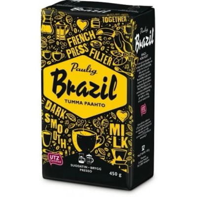 Лот: 8871913. Фото: 1. Молотый кофе: Paulig Brazil Tumma... Чай, кофе, какао