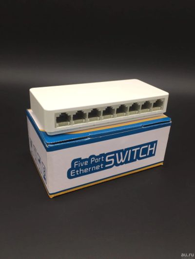 Лот: 16328967. Фото: 1. Коммутатор 8 порт 10/100Mbit белый... Коммутаторы