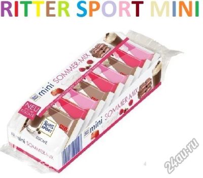 Лот: 4582301. Фото: 1. Набор 1 : Ritter SPORT mini sommer-mix. Другое (кондитерские изделия, конфеты)