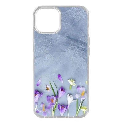 Лот: 25048240. Фото: 1. Чехол Krutoff Clear Case "Цветочное... Чехлы, бамперы
