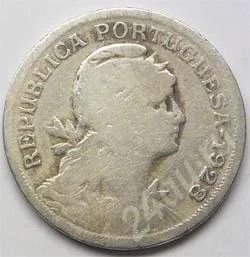 Лот: 217058. Фото: 1. Португалия. 50 сентаво 1928г... Европа