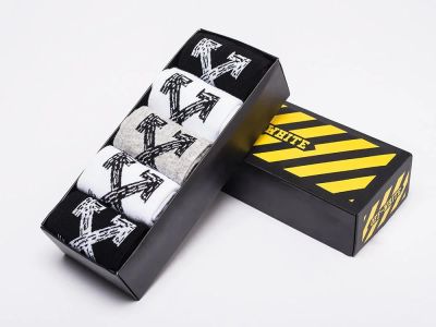 Лот: 18821707. Фото: 1. Носки длинные OFF-WHITE - 5 пар... Носки