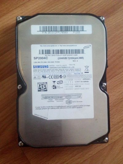Лот: 11066831. Фото: 1. Жесткий диск Samsung SP2004C 200... Жёсткие диски (HDD)