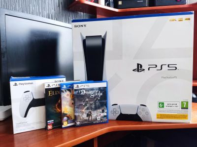 Лот: 19490473. Фото: 1. Sony PlayStation 5 с дисководом. Игровые приставки, консоли