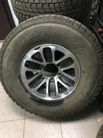 Лот: 8867254. Фото: 1. Комплект колес Pajero II Dunlop... Шины на дисках