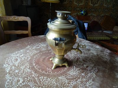 Лот: 13607754. Фото: 1. Самовар латунный. Чайники, кофемашины, кулеры
