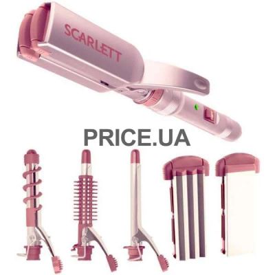 Лот: 6732704. Фото: 1. Плойка Scarlett SC-065 розовый... Укладка и стрижка волос, бритьё, эпиляция