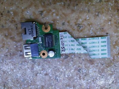Лот: 17279049. Фото: 1. Плата с usb/ethernet hp 15e. Платы расширения, контроллеры, доп. порты