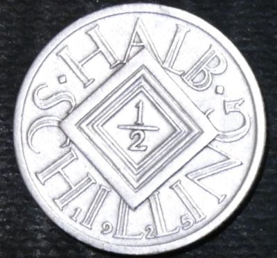 Лот: 12814866. Фото: 1. Австрия. 1/2 шиллинга. 1925 год... Остальные страны