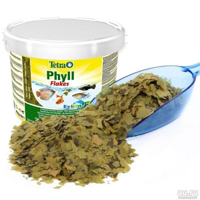 Лот: 17830204. Фото: 1. Корм Tetra Phyll на развес Хлопья... Корма