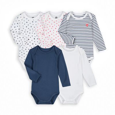 Лот: 25027433. Фото: 1. Комплект из пяти боди с LaRedoute. Другое (одежда, обувь, галантерея)